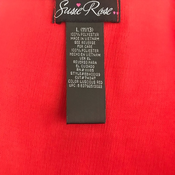 Red Ruffle Top - Picture 4 of 4